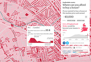 Unaffordable Country: Where can you afford to buy a house?, The Guardian